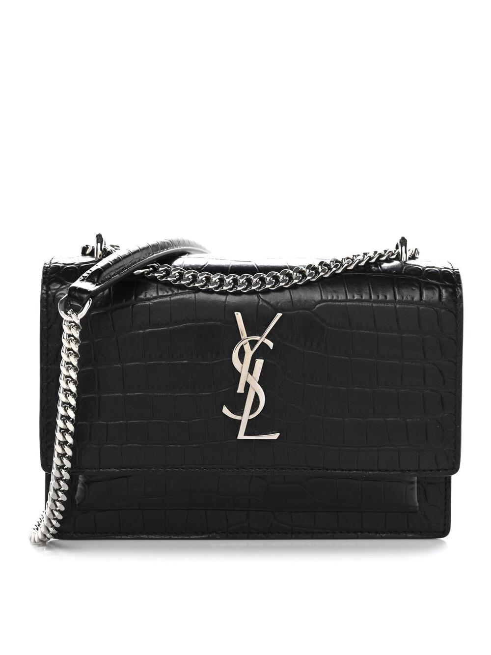 Saint Laurent Calfskin Crocodile #372001S11B